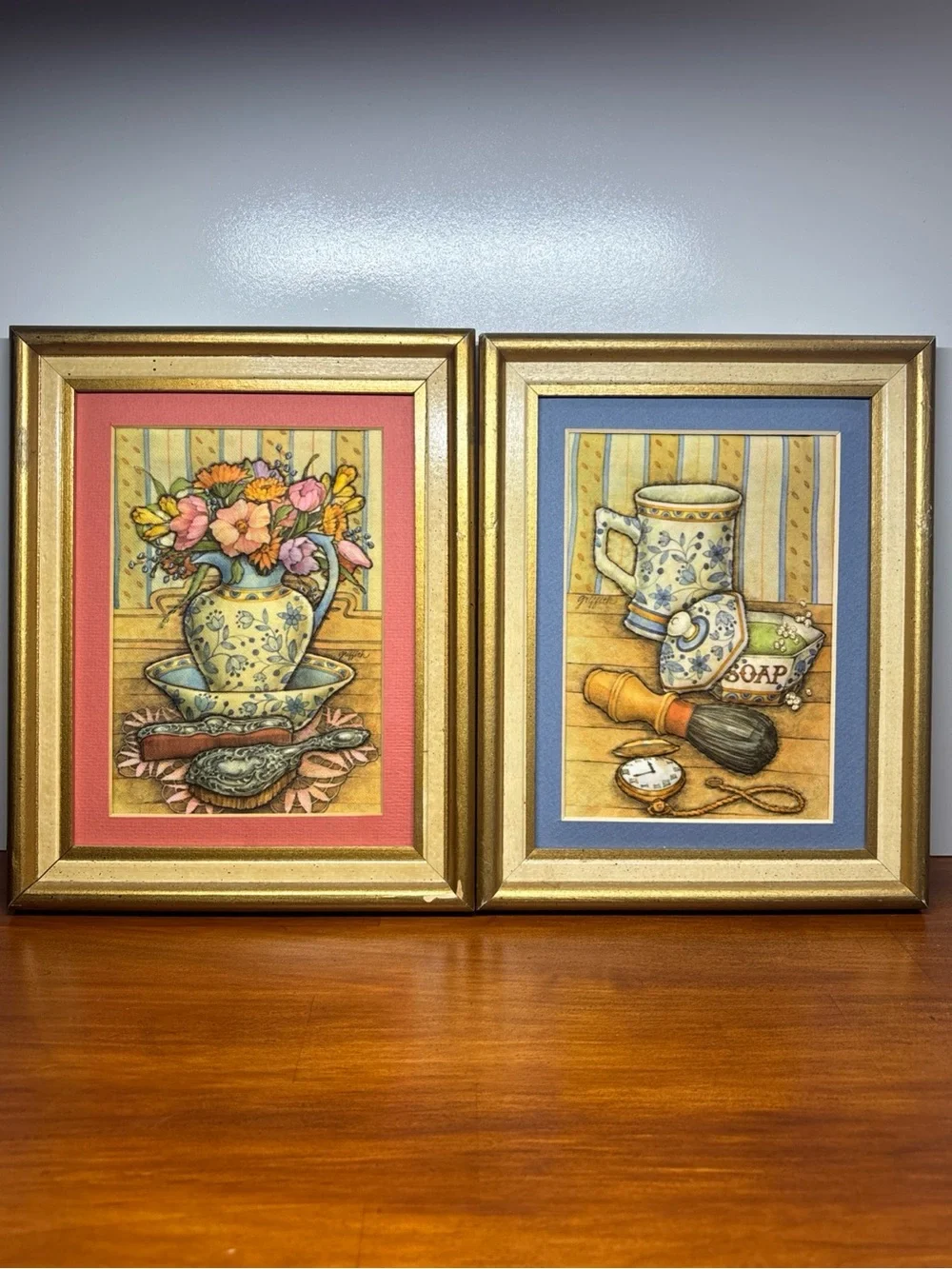 1984 Linda Griffith The Creative Circle Puff Embroidery Kit Completed Lot Of 2
